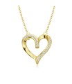 Elegant Heart Silver Necklaces SPE-5625